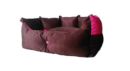 Reversible Dual Ultra Soft Ethnic Designer Velvet Bed for Dog & Cat(Export Quality)-Small