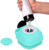 Load image into Gallery viewer, Dog Soft Bath Brush Body Scrubber with Shampoo Dispenser