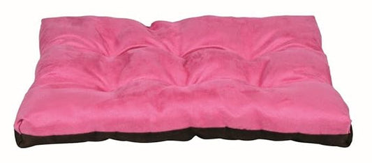 XXXL Square Shape Reversible Dual(Pink-Black) Color Ultra Soft Ethenic Designer Velvet Bed for Dog & Cat(Export Quality)