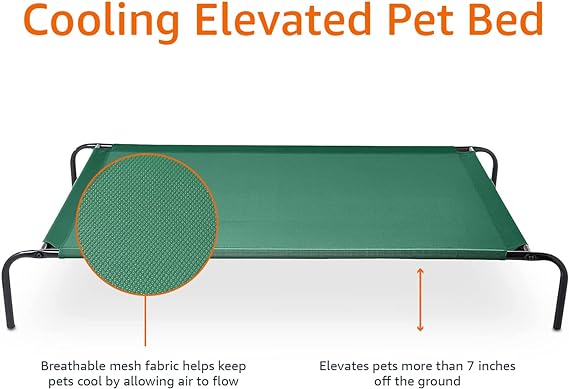 Comfortable Elevated Waterproof Cooling Pet Indoor and Outdoor Bed with Mesh