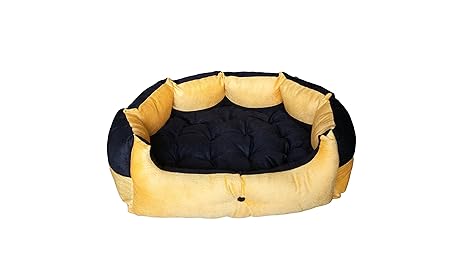 Reversible Dual Ultra Soft Ethnic Designer Velvet Bed for Dog & Cat(Export Quality)-Small