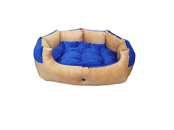 Reversible Dual Ultra Soft Ethnic Designer Velvet Bed for Dog & Cat(Export Quality)-Small