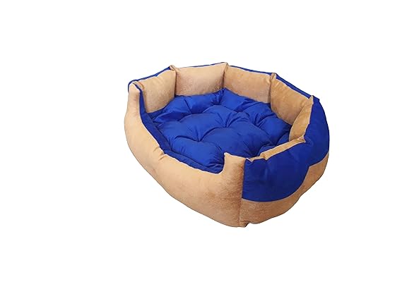 Reversible Dual Ultra Soft Ethnic Designer Velvet Bed for Dog & Cat(Export Quality)-Small