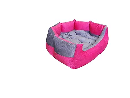 Reversible Dual Ultra Soft Ethnic Designer Velvet Bed for Dog & Cat(Export Quality)-Small