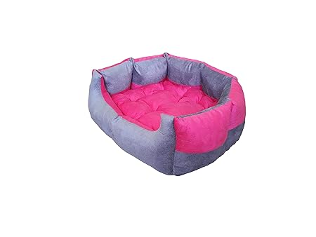 Reversible Dual Ultra Soft Ethnic Designer Velvet Bed for Dog & Cat(Export Quality)-Small