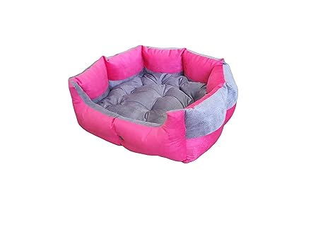 Reversible Dual Ultra Soft Ethnic Designer Velvet Bed for Dog & Cat(Export Quality)-Small